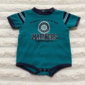 Authentic MLB Apparel Property of Seattle Mariners Baseball Onesie